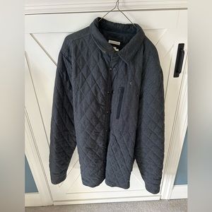 Carbon to cobalt brand quilted shirt jacket